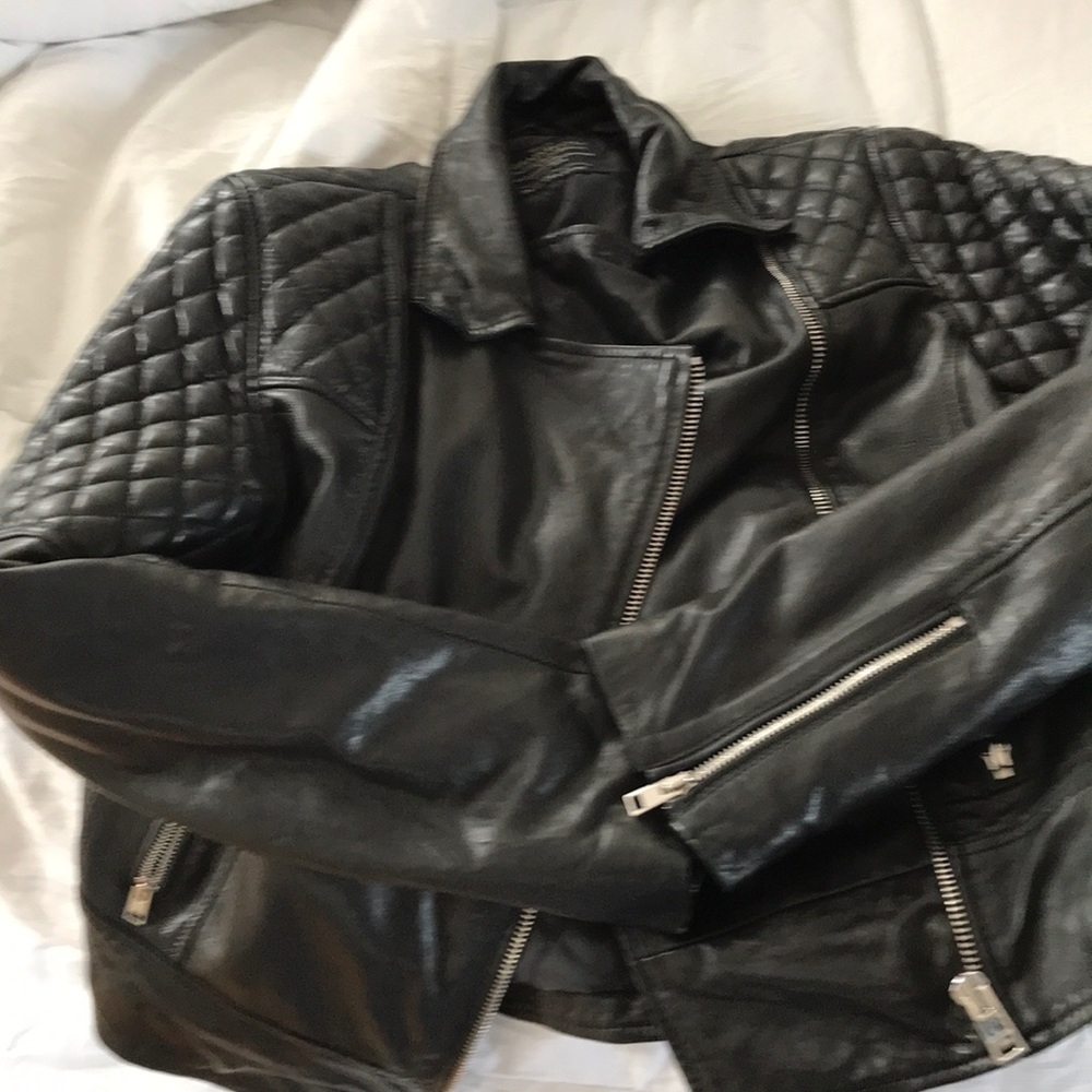 Allsaints leather moto jacket